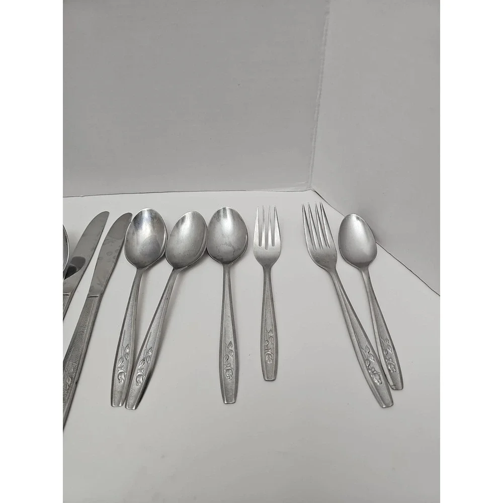 20pc Stainless Steel Silverware Flatware‎ Lot Assorted Pieces Mixed Patterns